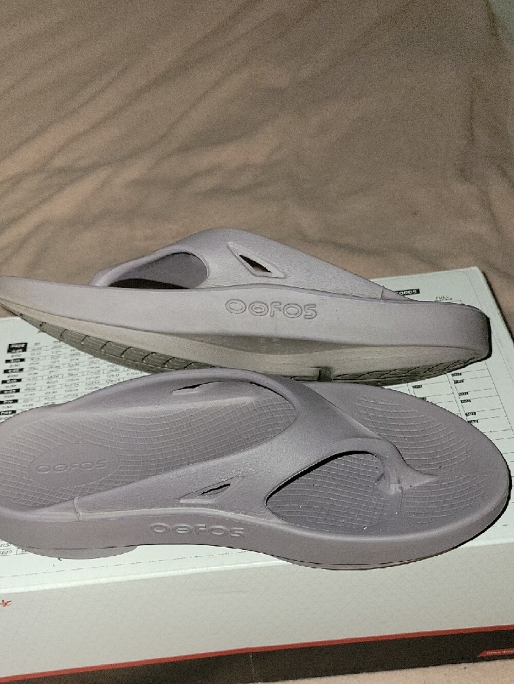 Gray Comfort Foam Thong Sandals - Picture 5 of 6